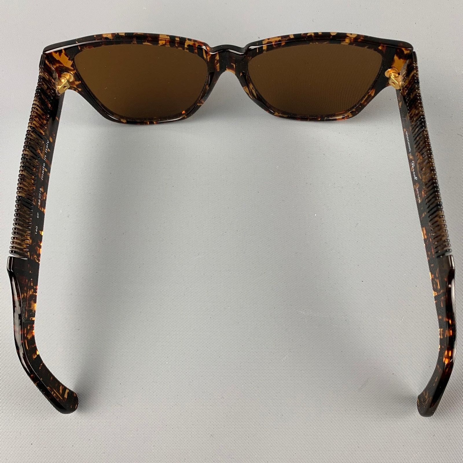 Moschino MOSCHINO by PERSOL Tortoiseshell Acetate Brown Sunglasses Size ONE SIZE - 3 Thumbnail