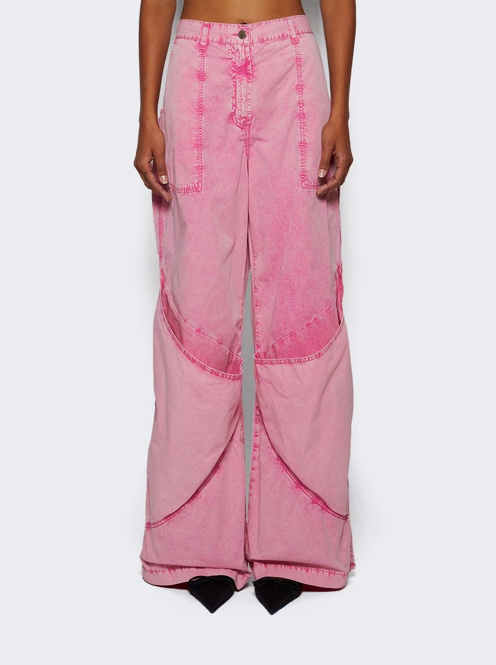 The Attico o1mle0526 Long Jeans in Pink Size 26" / US 2 / IT 38 - 3 Thumbnail