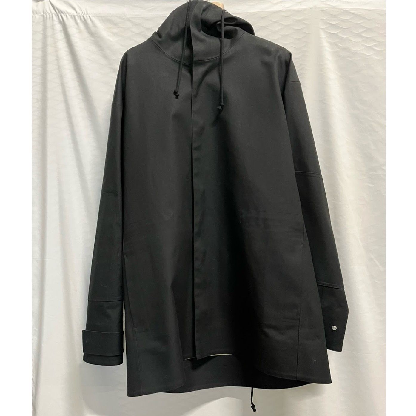 Jil Sander o1loc1c1124 Hooded Coat in Black Size US XL / EU 56 / 4 - 1 Thumbnail