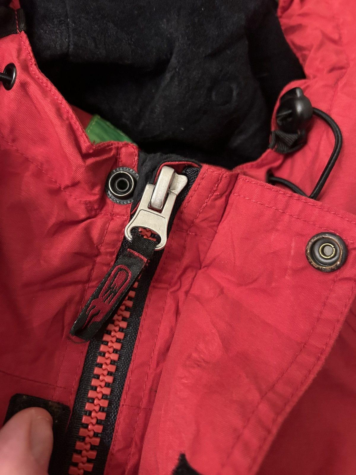 Other Vintage 00s KanaBeach Jacket – Red Hooded Technical Coat Y2K Size US L / EU 52-54 / 3 - 3 Thumbnail