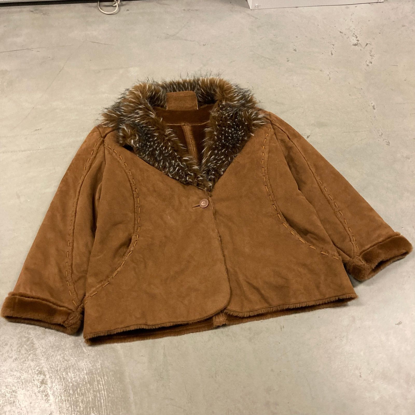 Vintage y2k afghan western leather jacket Size US XL / EU 56 / 4 - 1 Thumbnail
