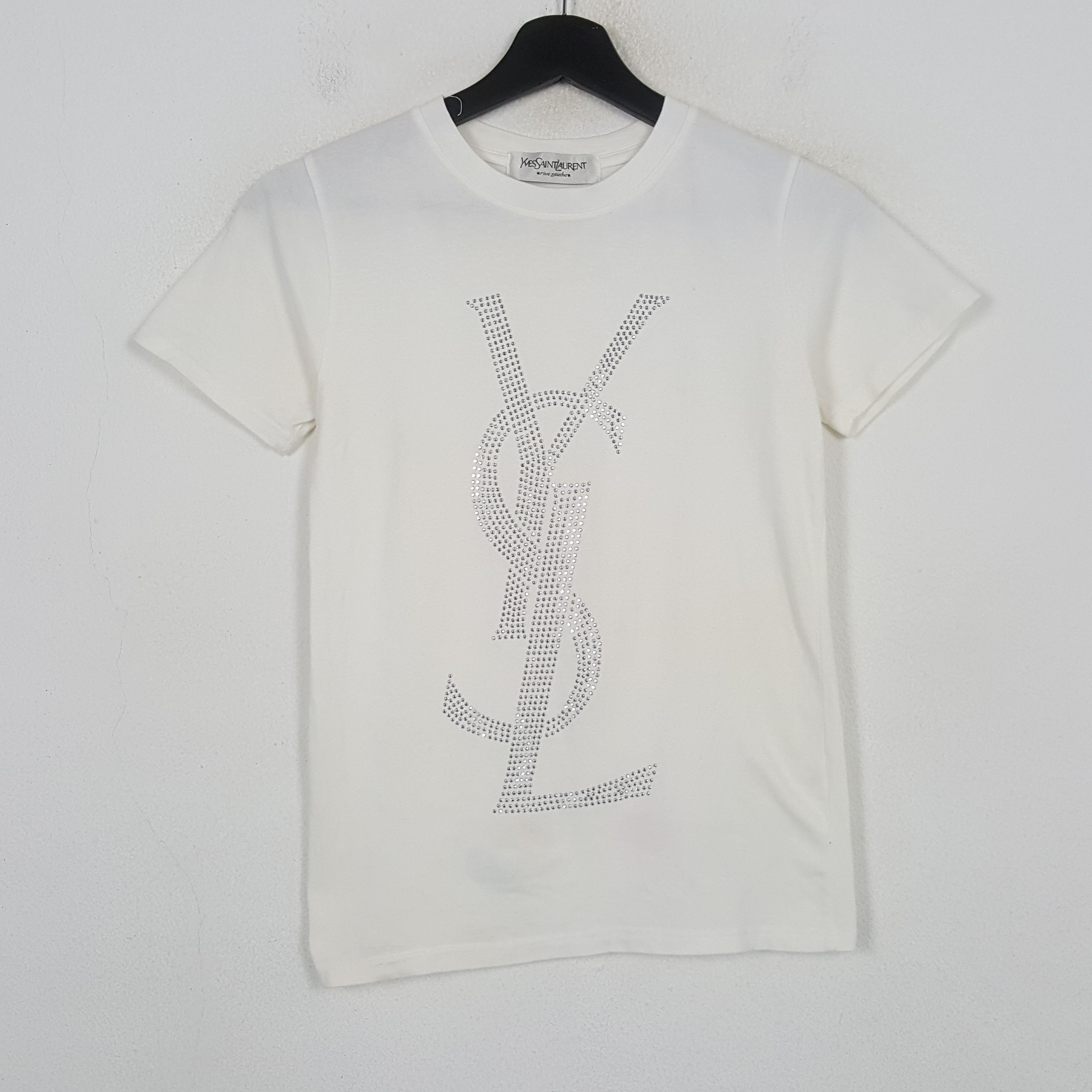 Yves Saint Laurent Yves Saint Laurent YSL Fashion Brand Tshirt C301N28 Size XXS / US 00 / IT 34 - 1 Thumbnail