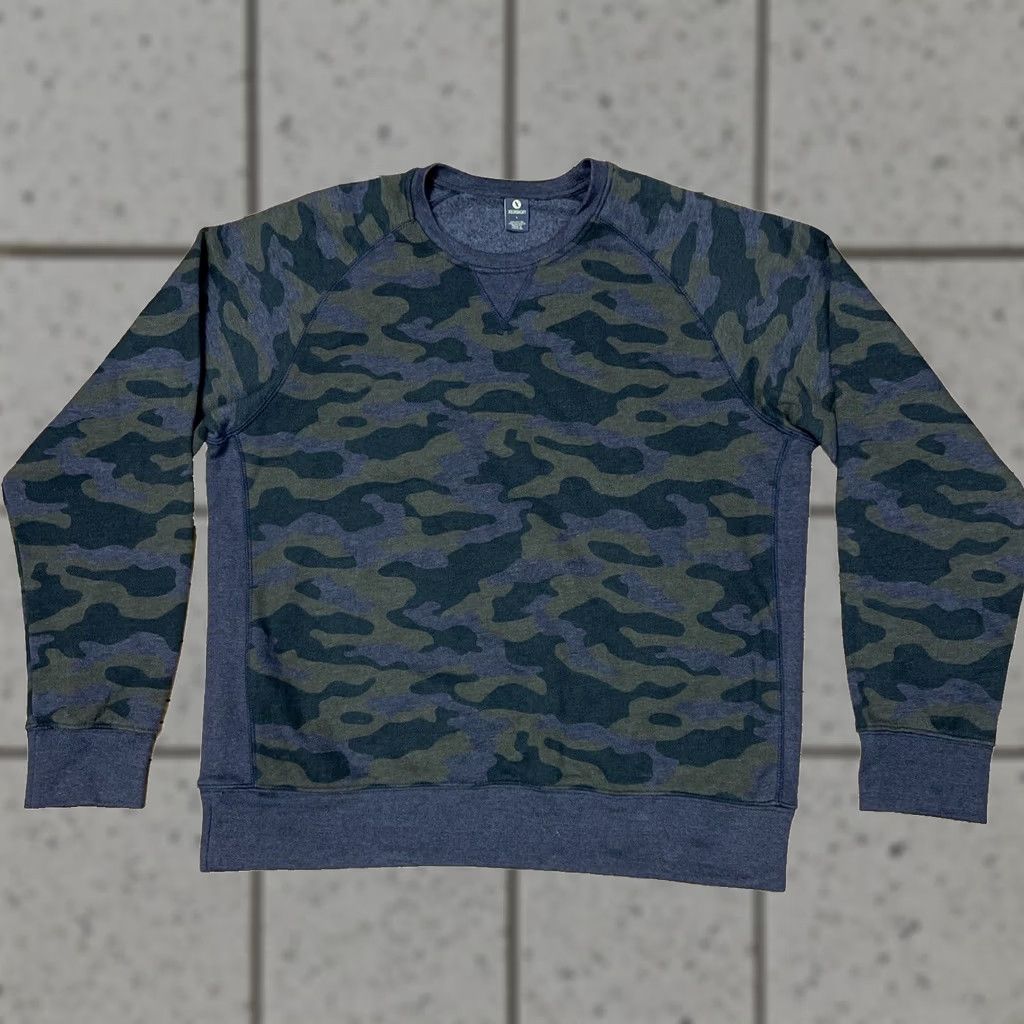 Vintage XERSION Fleece Sweater Men L Green Gray Army Camo Thermal Utility Long Sleeve L Size US L / EU 52-54 / 3 - 1 Thumbnail