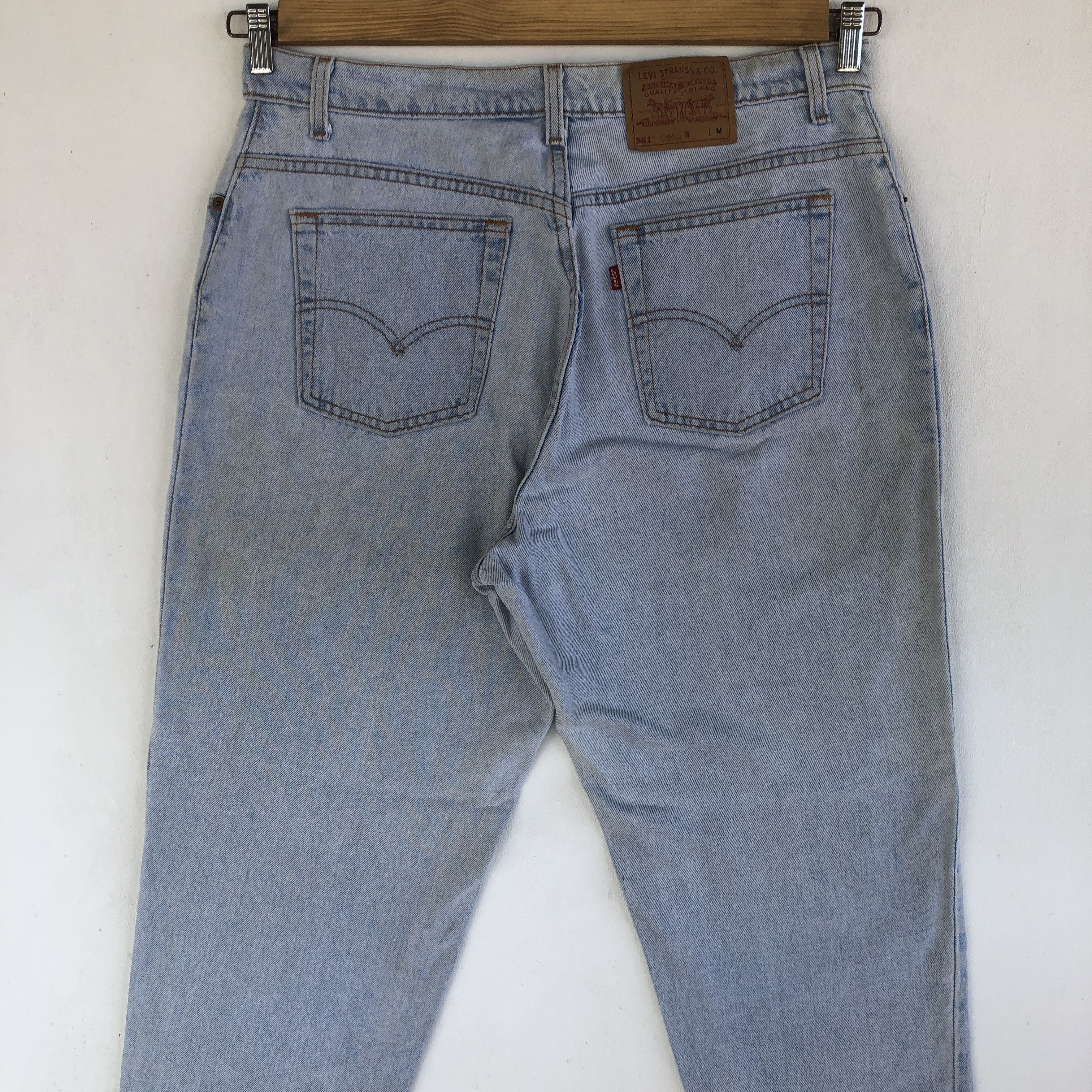 Levi's Vintage Levis 551 Jeans Light Wash Sun Faded Levis Denim Size US 36 / EU 52 - 4 Thumbnail