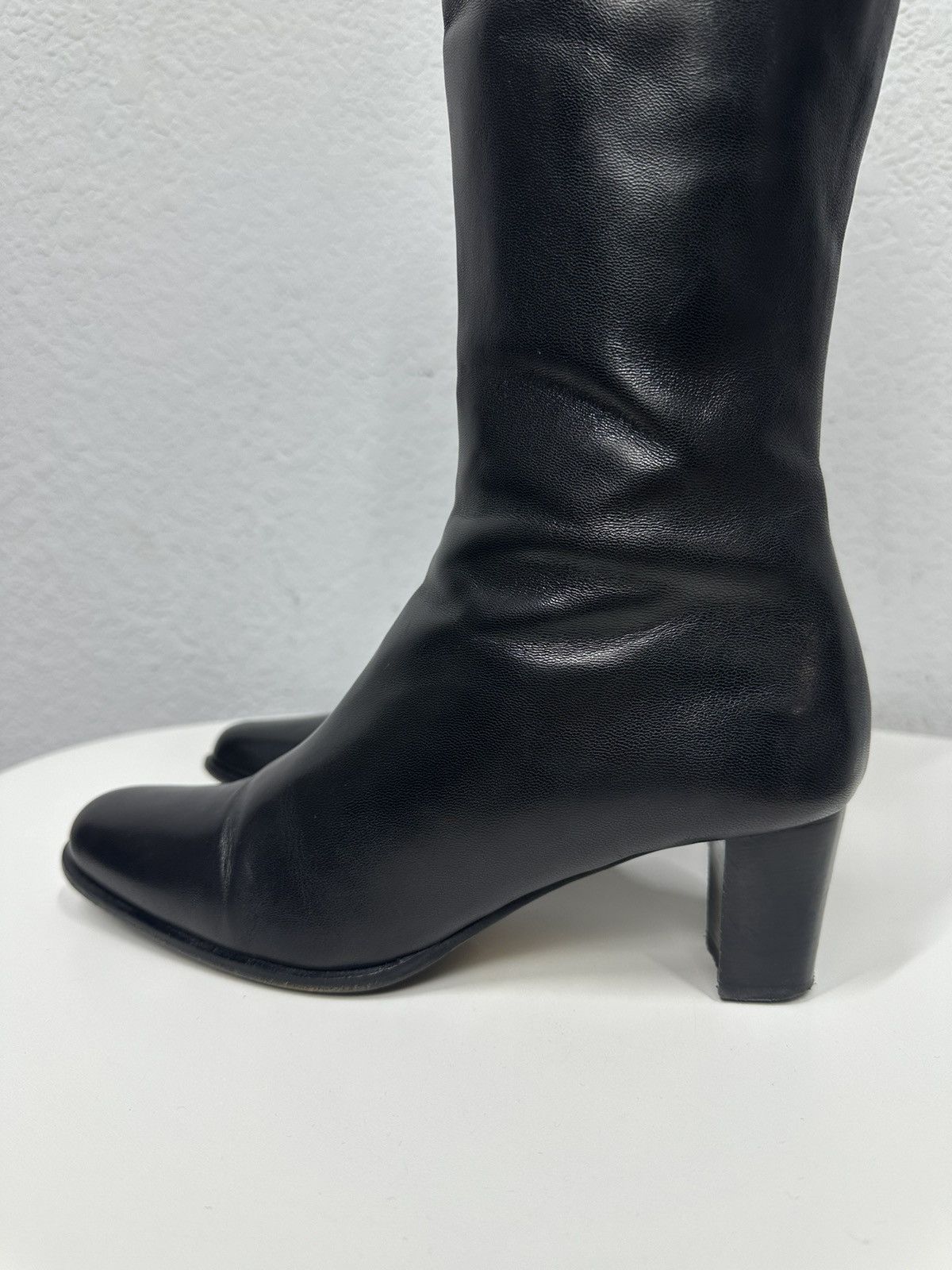 Dolce & Gabbana Vintage Shoes Leather High Heels Y2k Boots Ifsixwasnine 90s Size US 7.5 / IT 37.5 - 9 Thumbnail