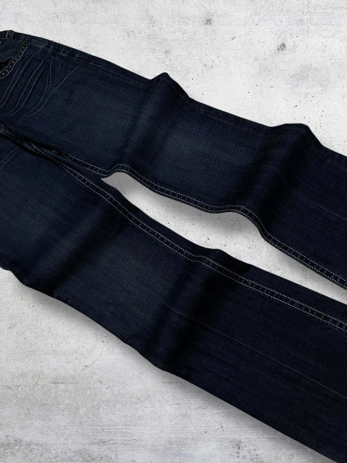 Japanese Brand VINTAGE ROCK&ROLL AFFLICTION CROSS FLARED OG DESIGNER DENIM Size US 32 / EU 48 - 11 Thumbnail