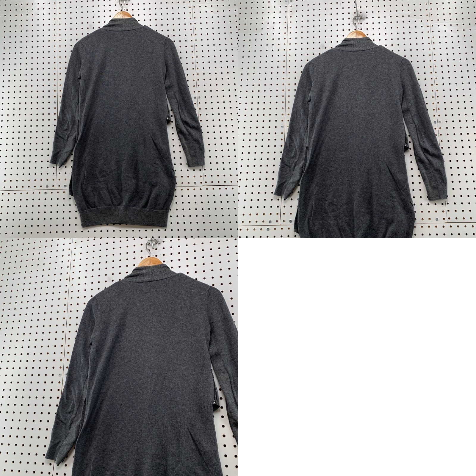 Allsaints AllSaints Wool Sweater Dress Black Gray Women 4 Zipper Shoulder Drina Drape Knit Crew Neck Short Dress A-Line Wool dress Womens 90s? Size S / US 4 / IT 40 - 11 Thumbnail