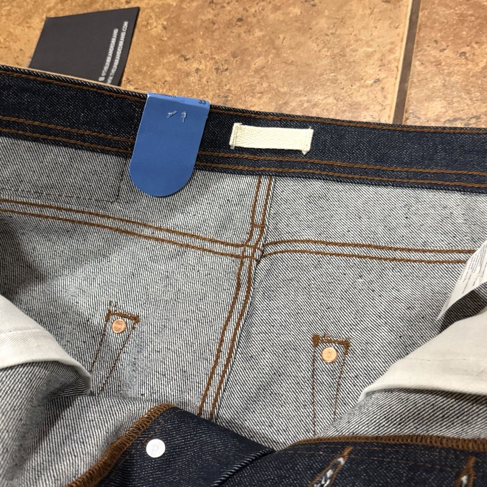 The Unbranded Brand NWT The Unbranded Brand UB401 Tight Fit Mens Jeans 14.5 oz Indigo Selvedge 33x34 Indigo Blue Slim Jeans Mens 33 Inseam 34 Size US 33 - 7 Thumbnail