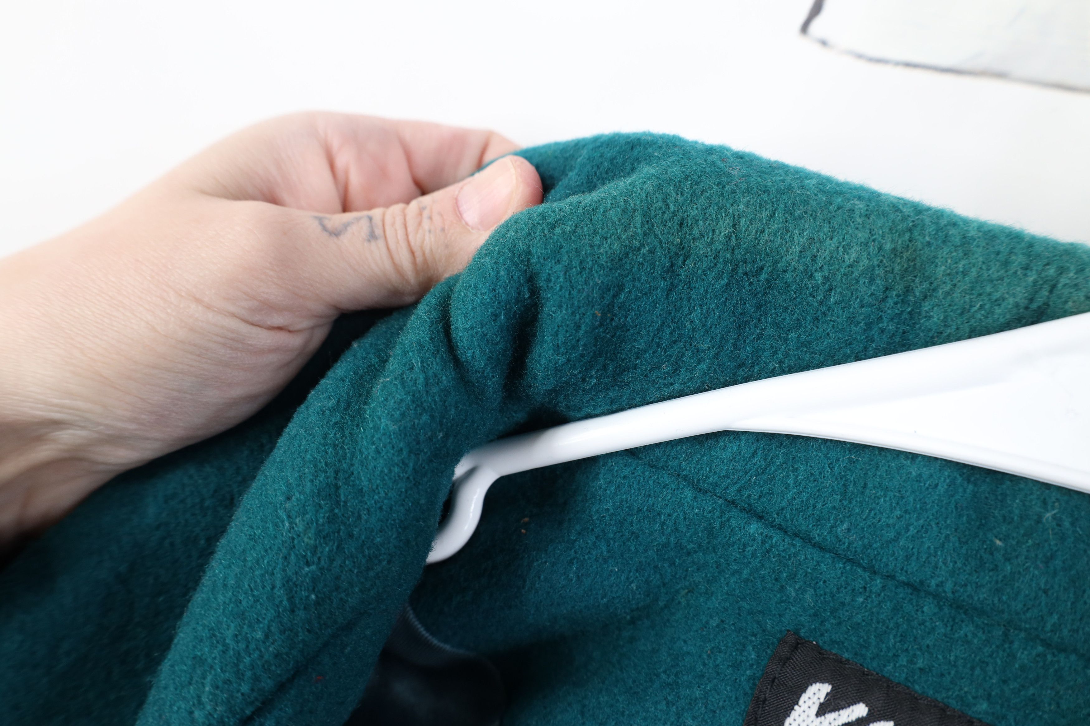 Vintage Vintage 90s Streetwear Heavy Pure Wool Overcoat Jacket Teal Size XXL / US 16-18 / IT 52-54 - 9 Thumbnail