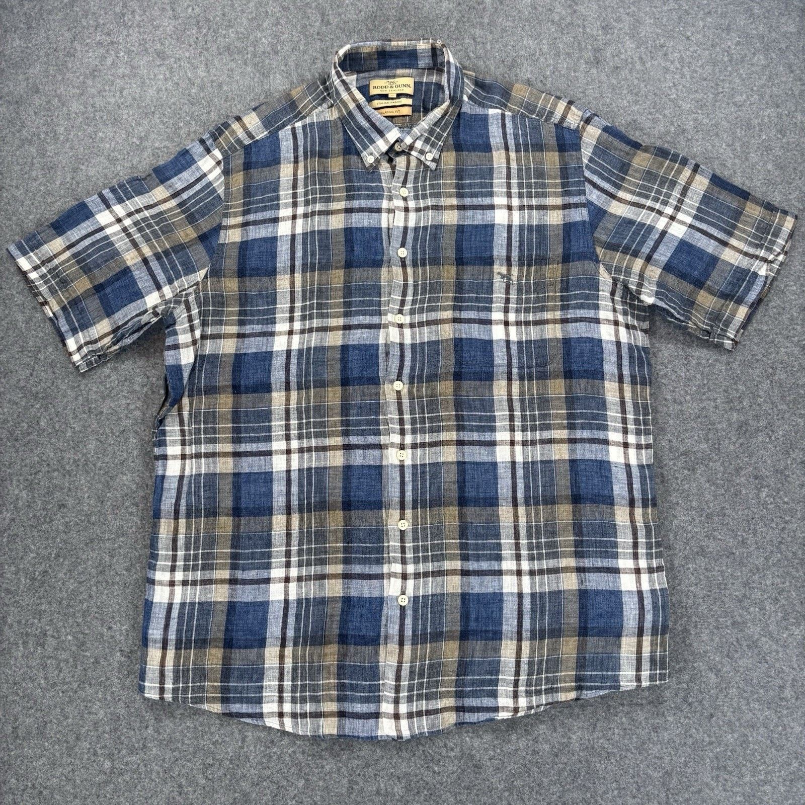Rodd & Gunn Rodd & Gunn Italian Fabric Linen Shirt Men's XL Classic Fit Size US XL / EU 56 / 4 - 1 Thumbnail