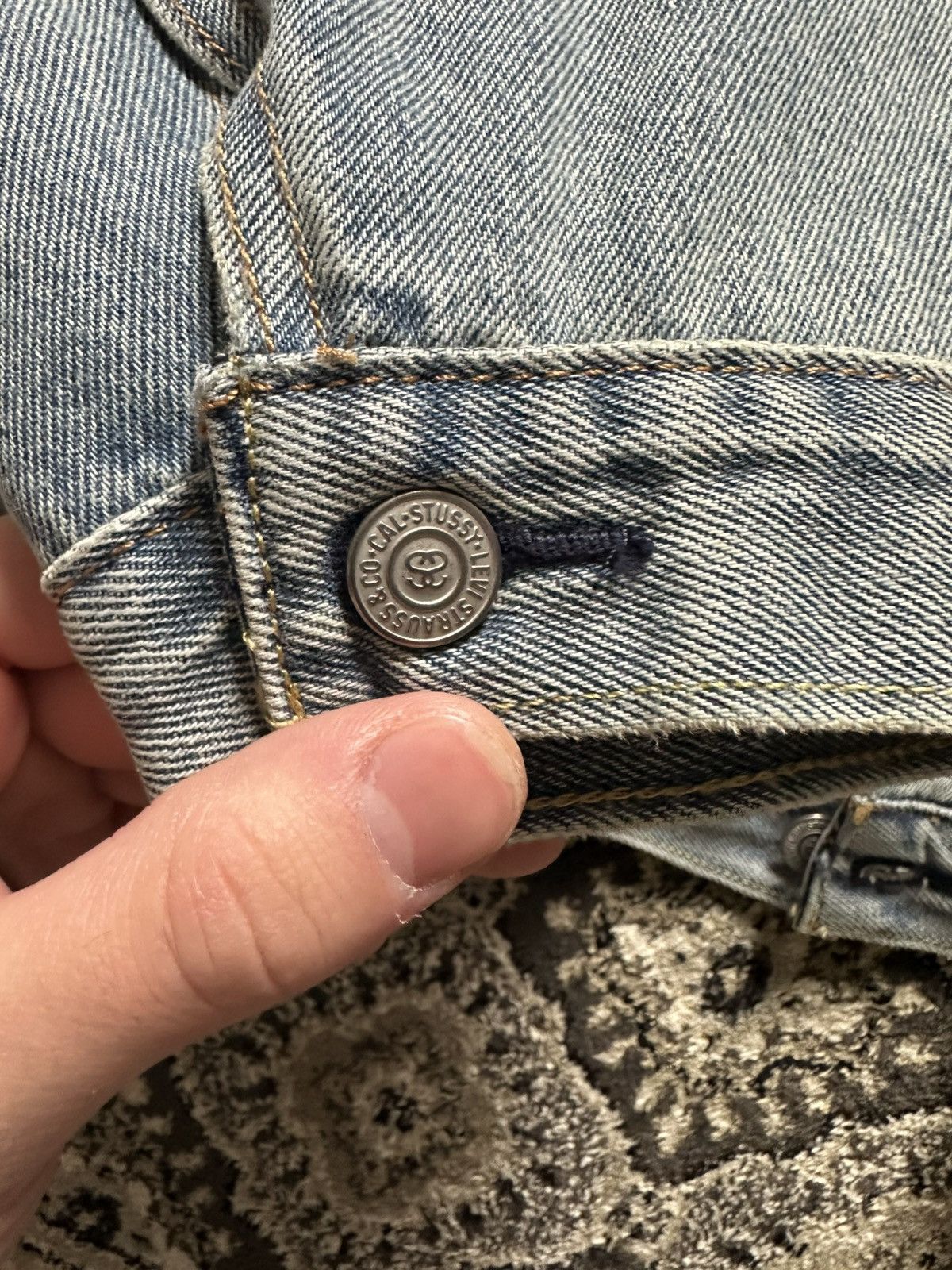 Levi's × Stussy Stussy Levi’s Embossed Trucker Jacket Size US L / EU 52-54 / 3 - 5 Thumbnail