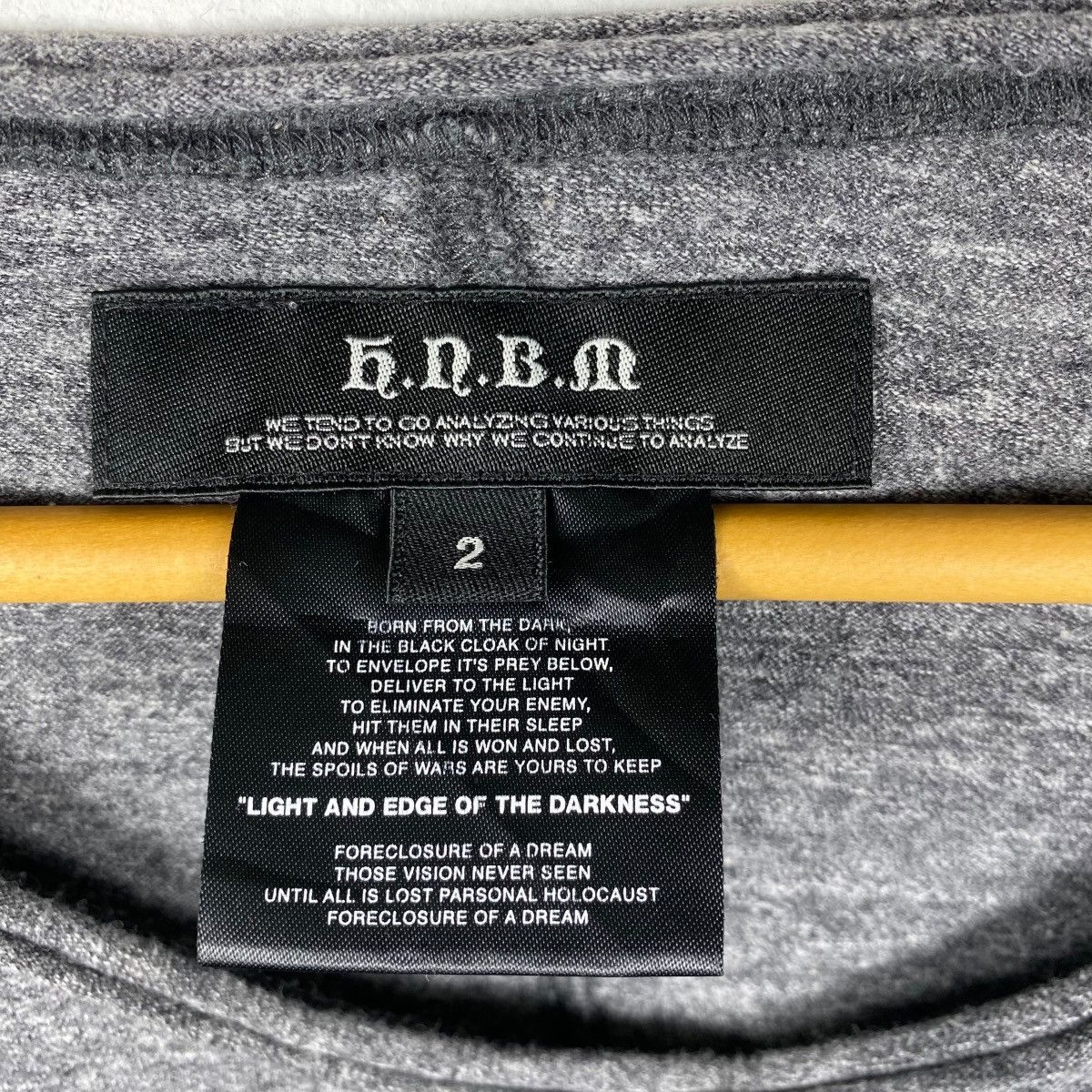 Japanese Brand Japanese Brand HNBM Light & Edge Of The Darkness Tee Shirt Size M / US 6-8 / IT 42-44 - 5 Thumbnail