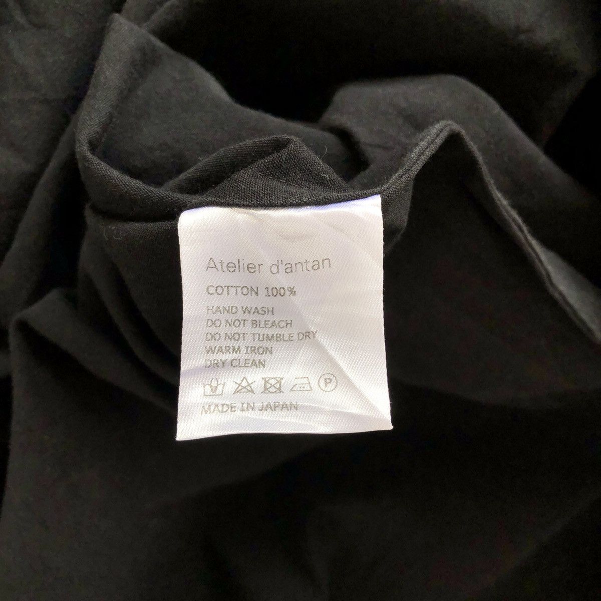 Japanese Brand ATELIER D’ANTAN Black Cotton Dress Size S / US 4 / IT 40 - 10 Thumbnail