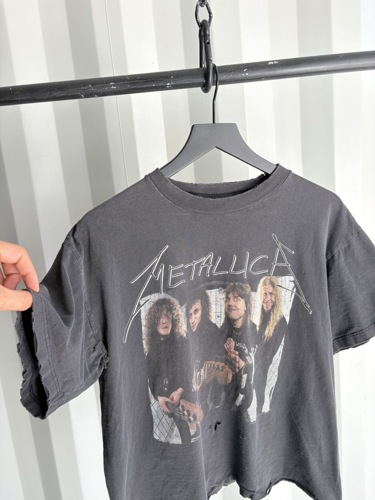 Band Tees Vintage Metallica Shirt Faded Distressed GRUNGE Band Size US L / EU 52-54 / 3 - 2 Thumbnail