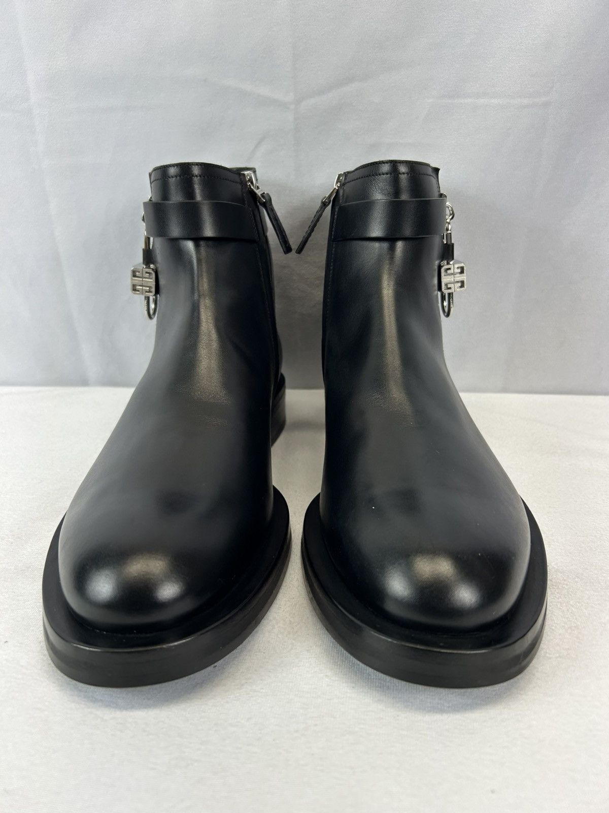 Givenchy Givenchy Lock Ankle Boots In Leather Size US 12 / EU 45 - 7 Thumbnail