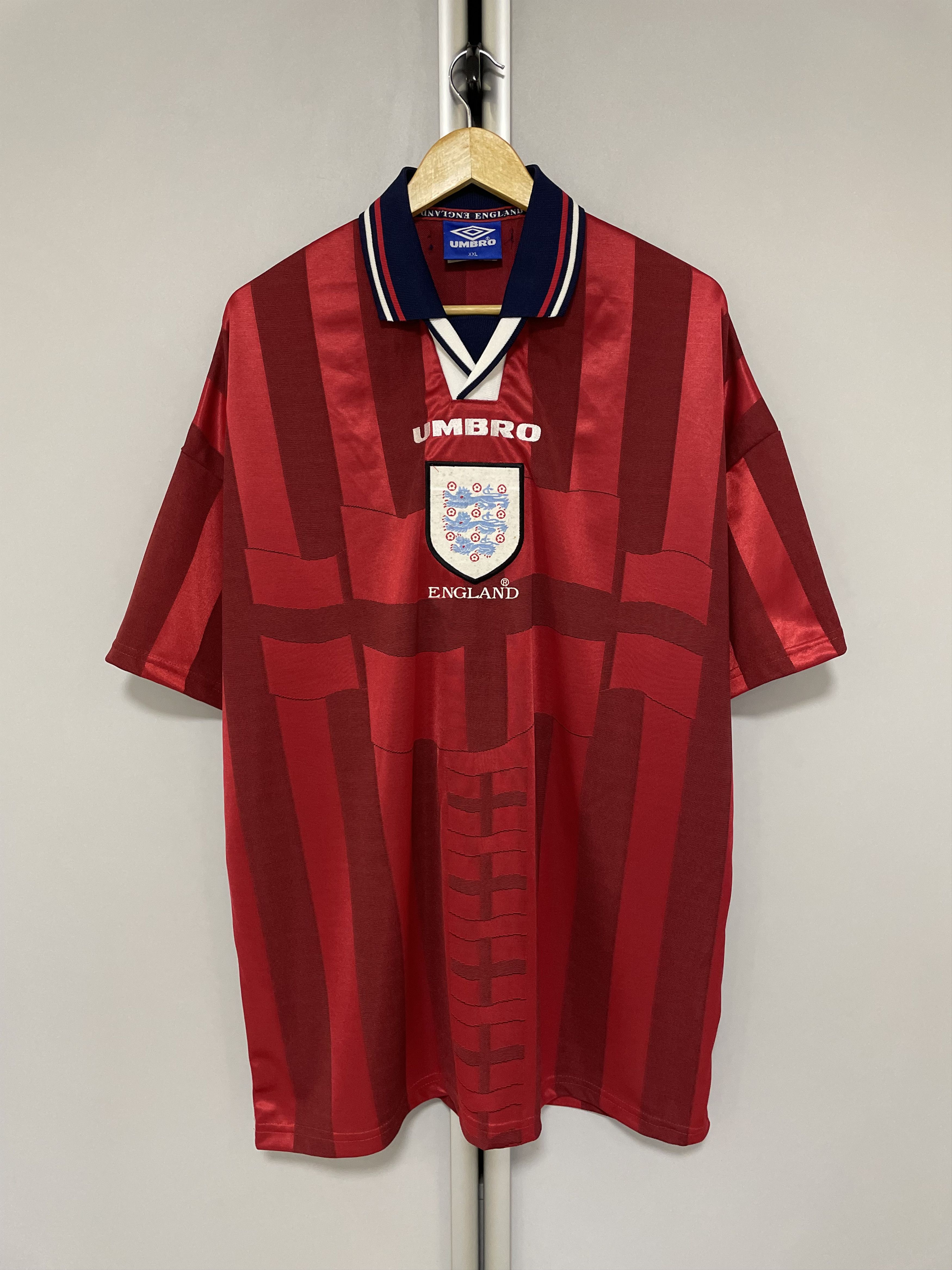 Umbro UMBRO ENGLAND 1997-1998 Vintage Jersey Soccer Football Size US XXL / EU 58 / 5 - 2 Thumbnail
