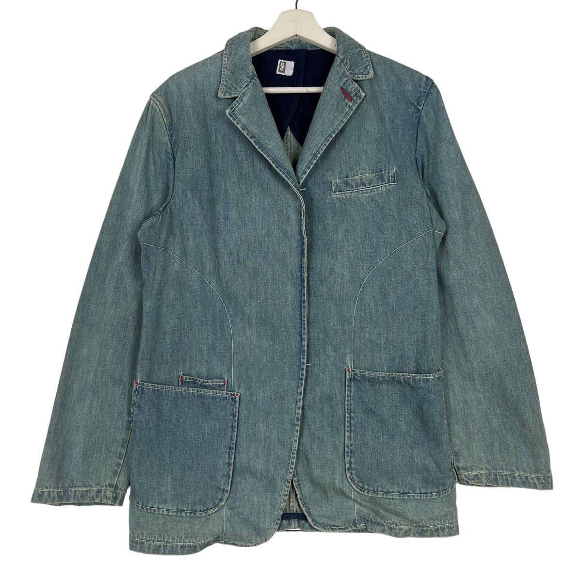 Japanese Brand 🔥 9 SPEC BROKEN DENIM JACKET Size US M / EU 48-50 / 2 - 1 Thumbnail