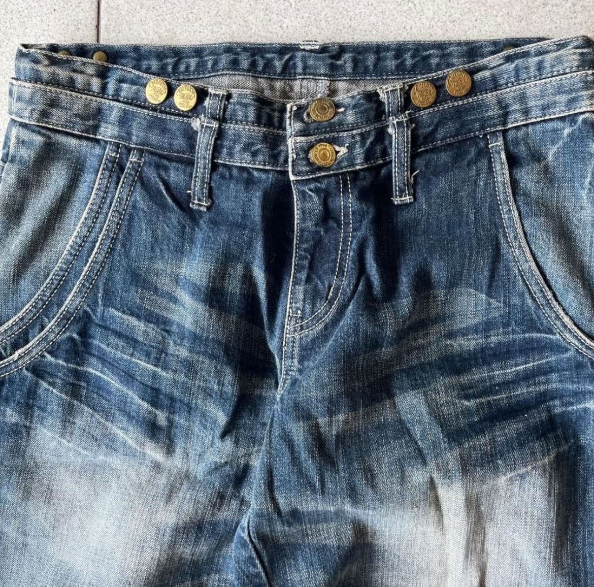 PPFM PPFM Double Waist Carpenter Denim Pants Size US 32 / EU 48 - 3 Thumbnail