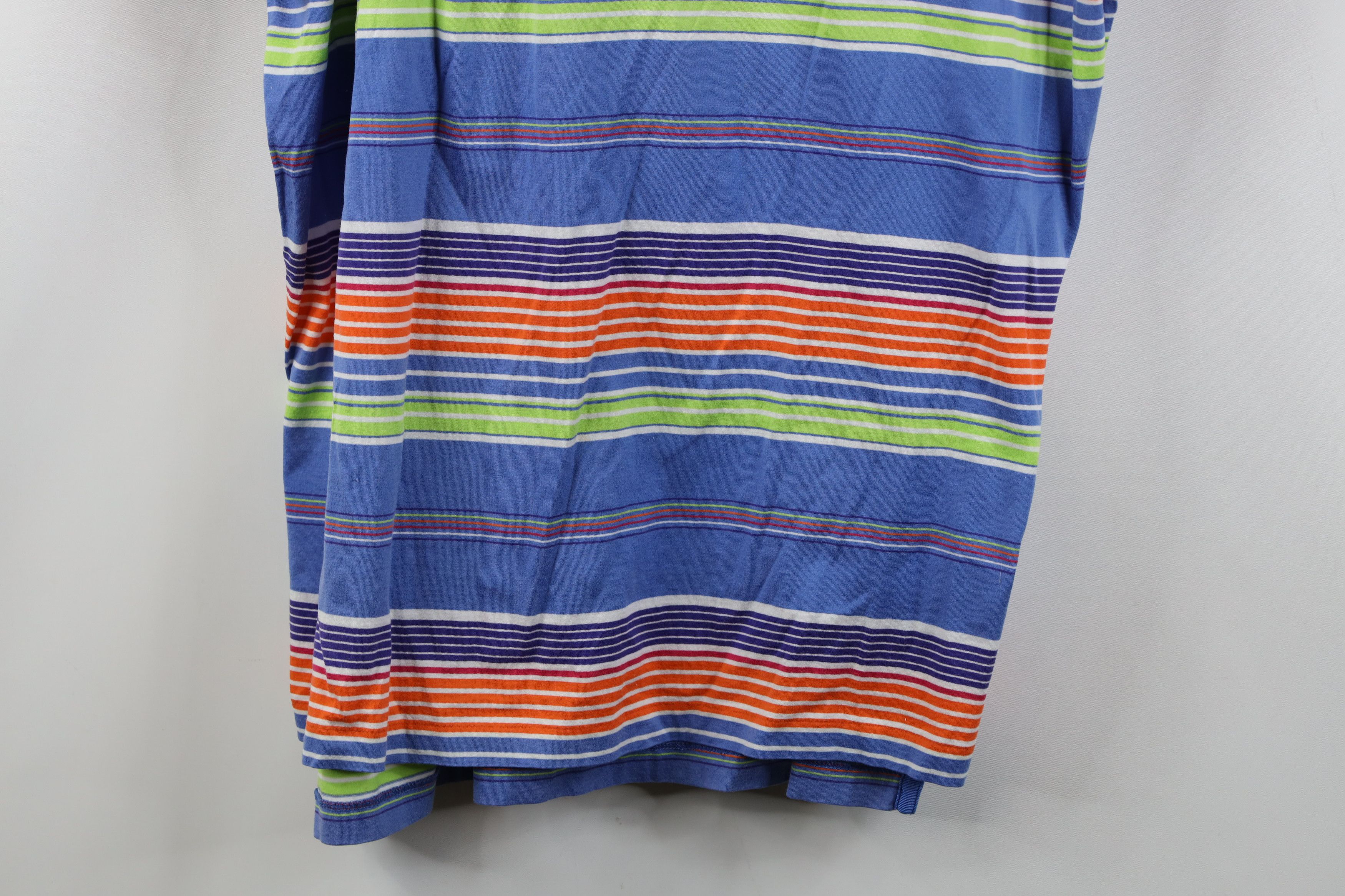 Polo Ralph Lauren Vintage 90s Y2K Ralph Lauren Soft Knit Rainbow Striped Polo Size US L / EU 52-54 / 3 - 3 Thumbnail