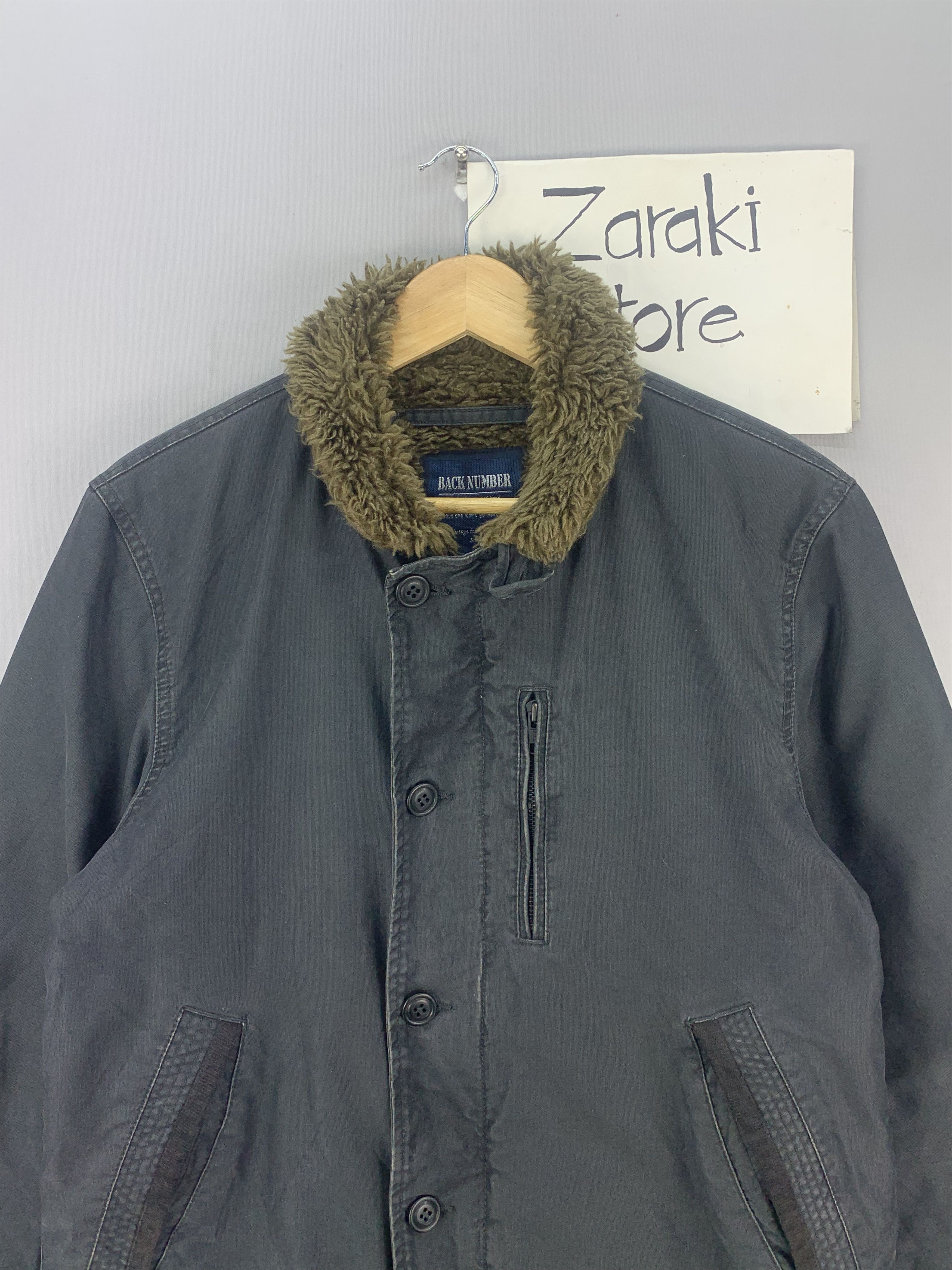Japanese Brand Vintage Back Number Sherpa Deck Jacket Size US S / EU 44-46 / 1 - 6 Thumbnail