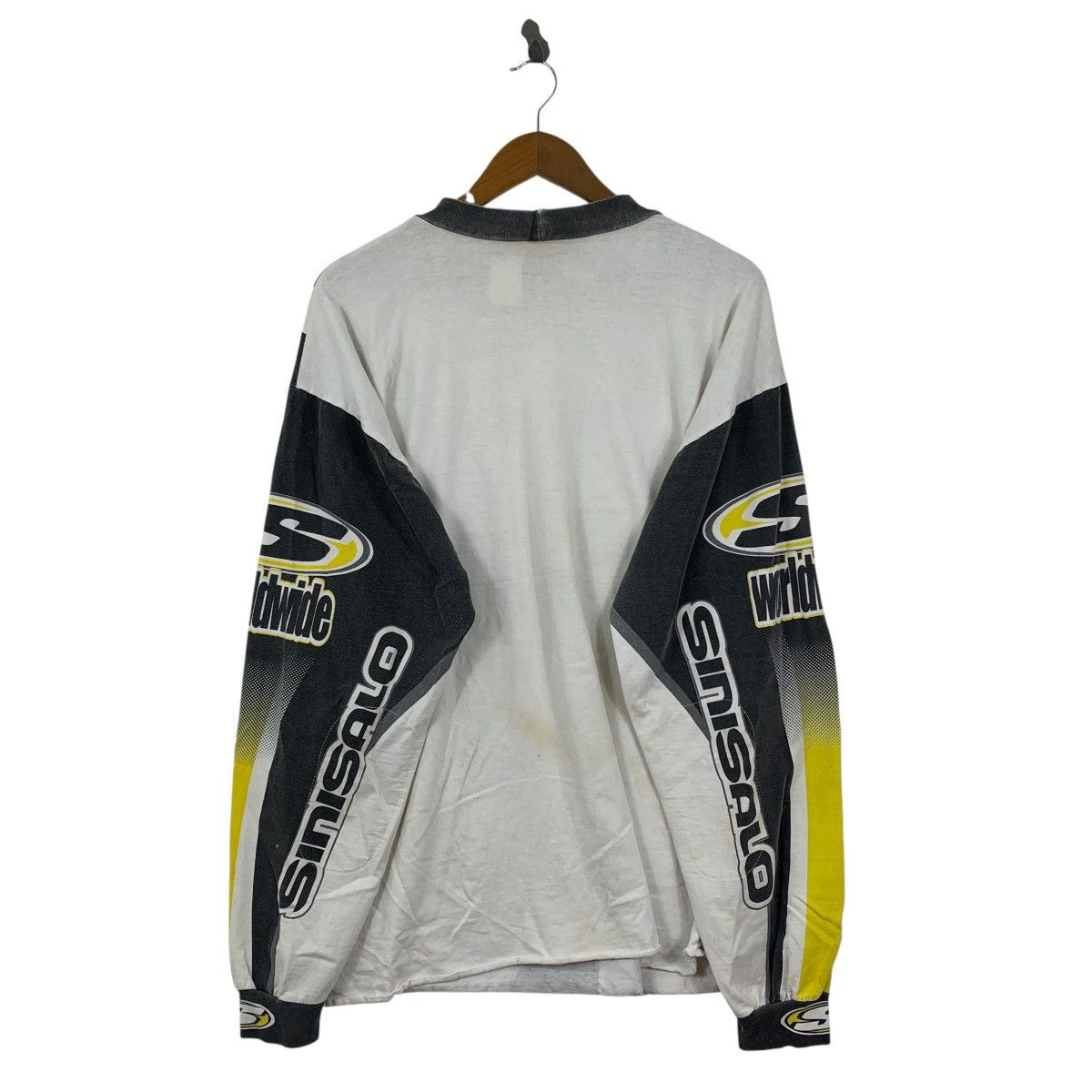 Vintage Vintage 90s SINISALO RACING WORLDWIDE 1999 Motocross Shirt Size US XXL / EU 58 / 5 - 5 Thumbnail
