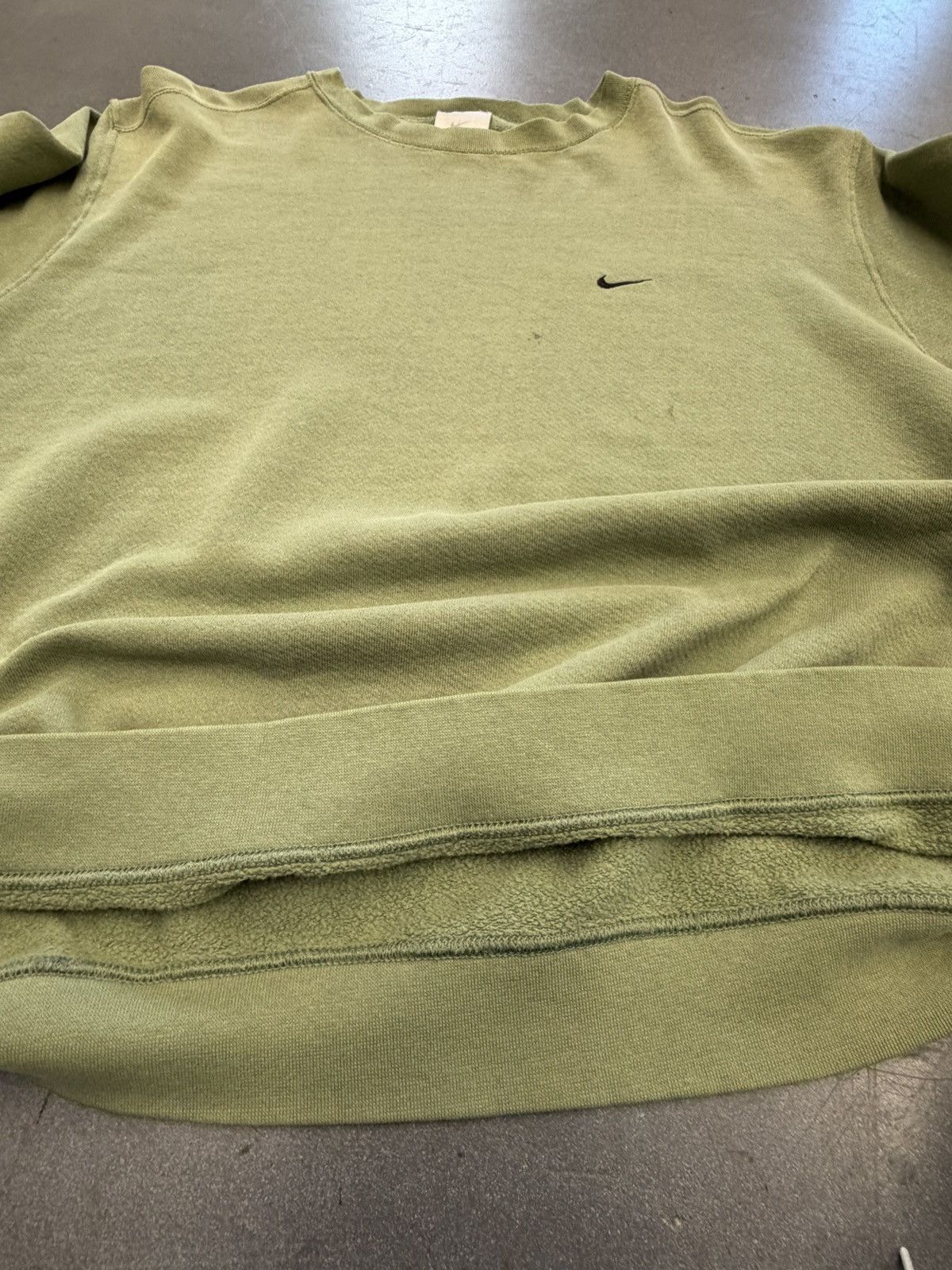 Nike Y2K Vintage Nike Embroidered Swoosh Jade Crewneck Size US L / EU 52-54 / 3 - 3 Thumbnail