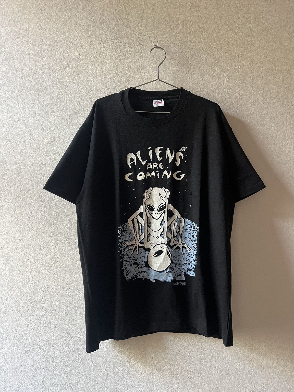 Fashion Victim 1995 Fashion Victim Anvil Alien Single Stitch T-Shirt Tee Size US XL / EU 56 / 4 - 3 Thumbnail