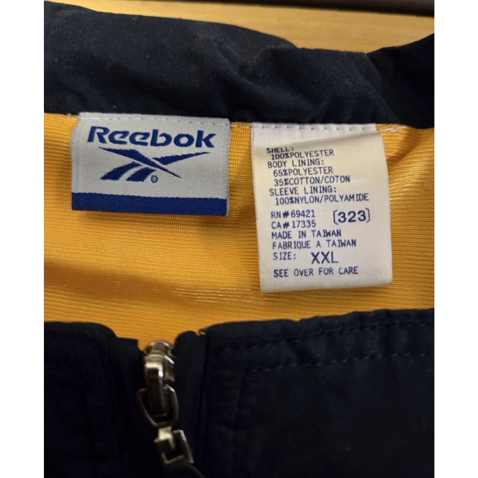 Reebok VINTAGE Reebok Track Jacket Mens 2XL Blue Windbreaker Full Zip Regular Size US XXL / EU 58 / 5 - 5 Thumbnail