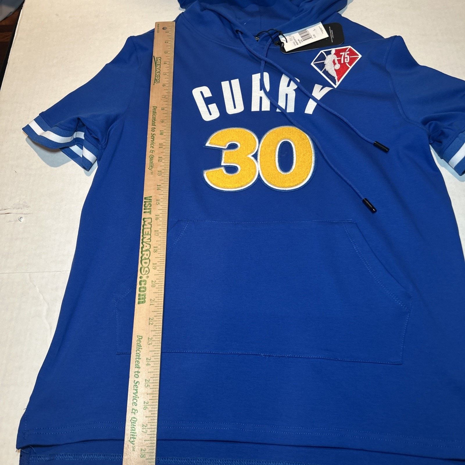 Pro Standard Steph Curry Warriors #30 Hoodie NBA Short Sleeve - L Size US L / EU 52-54 / 3 - 5 Thumbnail