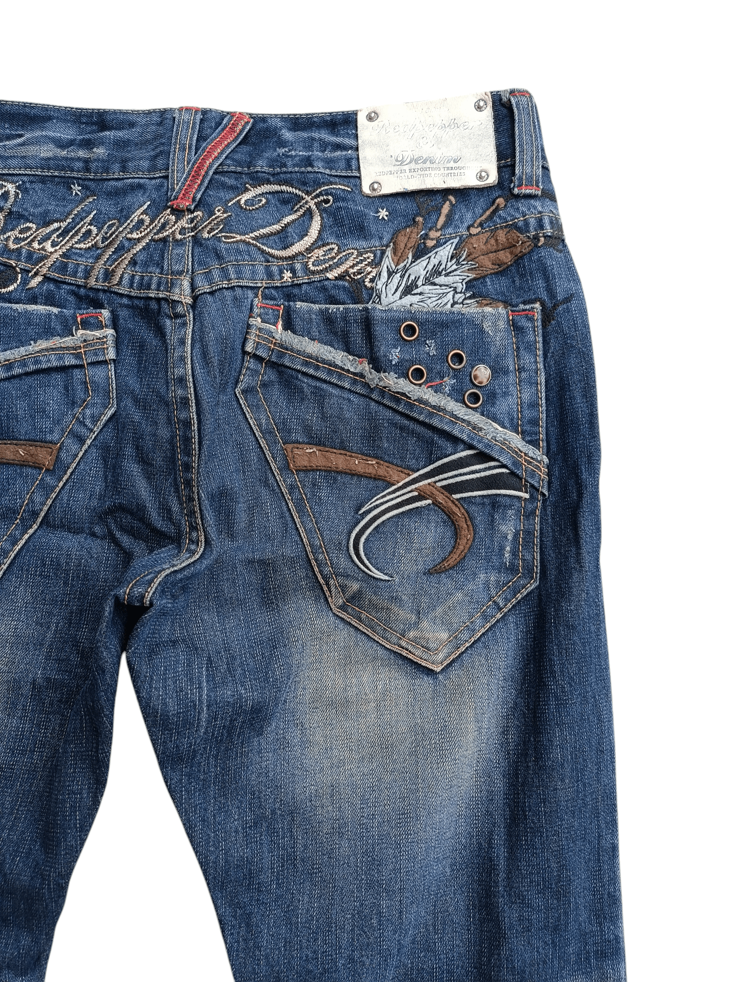 Japanese Brand 🔥RARE🔥 Redpepper Seditionaries Faded Jeans Size US 34 / EU 50 - 7 Thumbnail