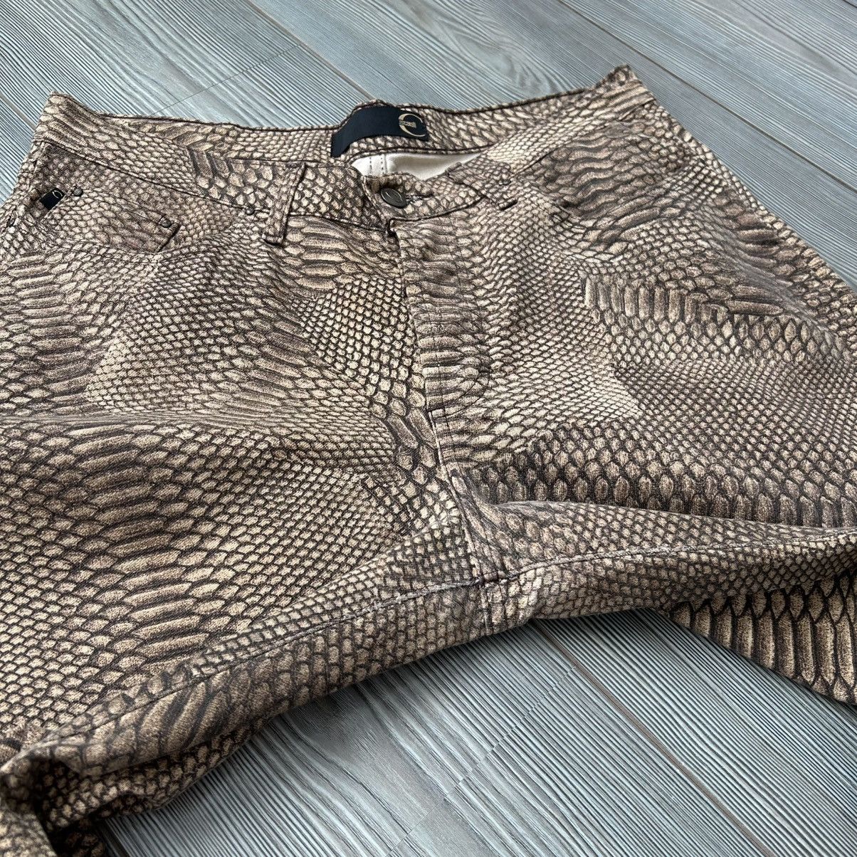 Just Cavalli 00s Just Cavalli Python Snakeskin Flared Pants Size US 32 / EU 48 - 16 Thumbnail