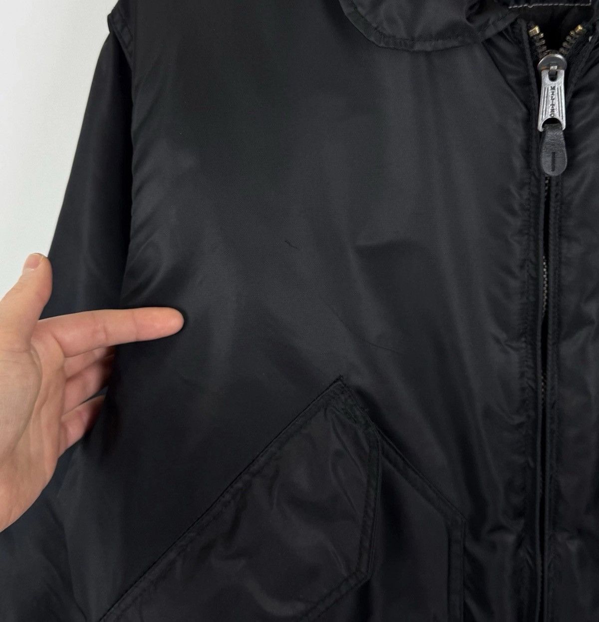 MIL-TEC Mil-Tec SWAT CWU Bomber Jacket Black Full Zip Nylon Military Size US XL / EU 56 / 4 - 3 Thumbnail