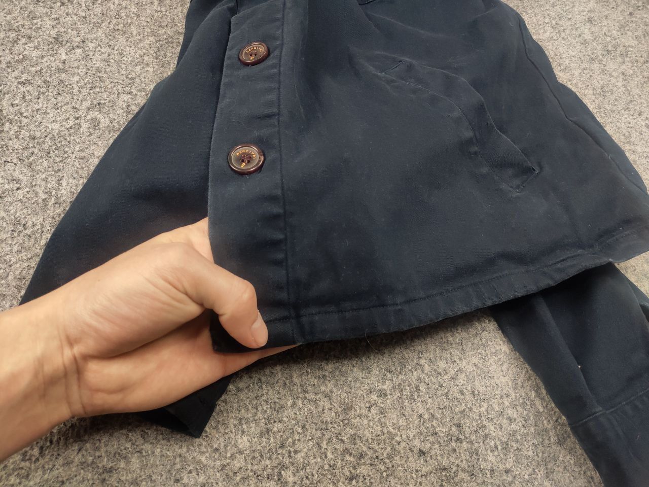Percival Percival Design Overshirt Chore canvas Pocket Jacket Vintage Size US M / EU 48-50 / 2 - 13 Thumbnail