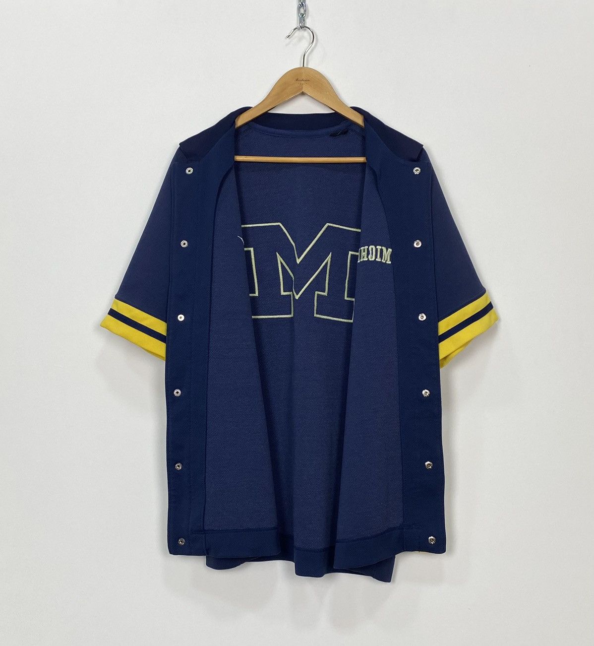 Nike Vintage Michigan Baseball Jersey Shirt Nike Size L-XL Blue Size US L / EU 52-54 / 3 - 4 Thumbnail
