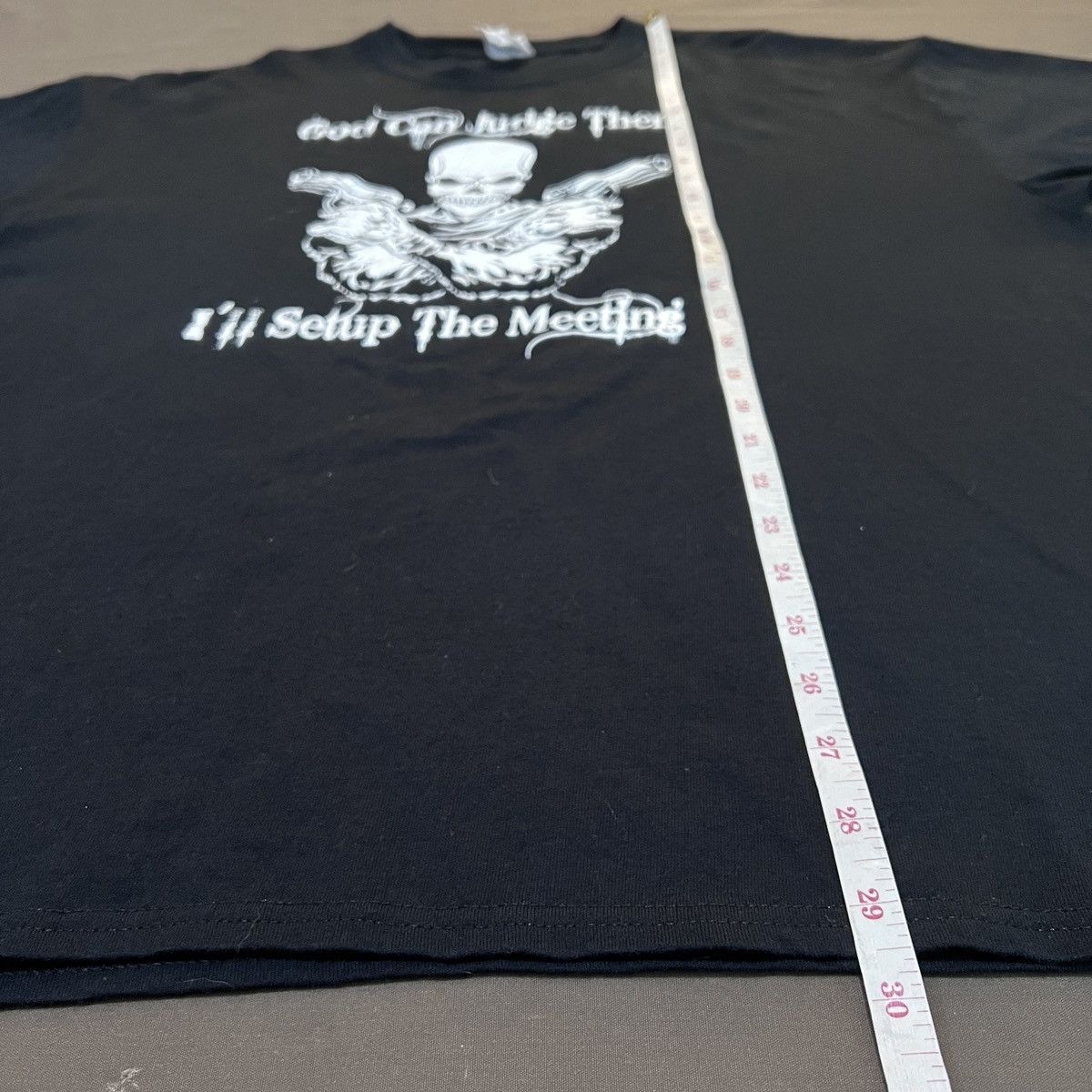 Vintage Vintage Y2K God can judge them Promo Tee XL Gun Skull Size US XL / EU 56 / 4 - 6 Thumbnail