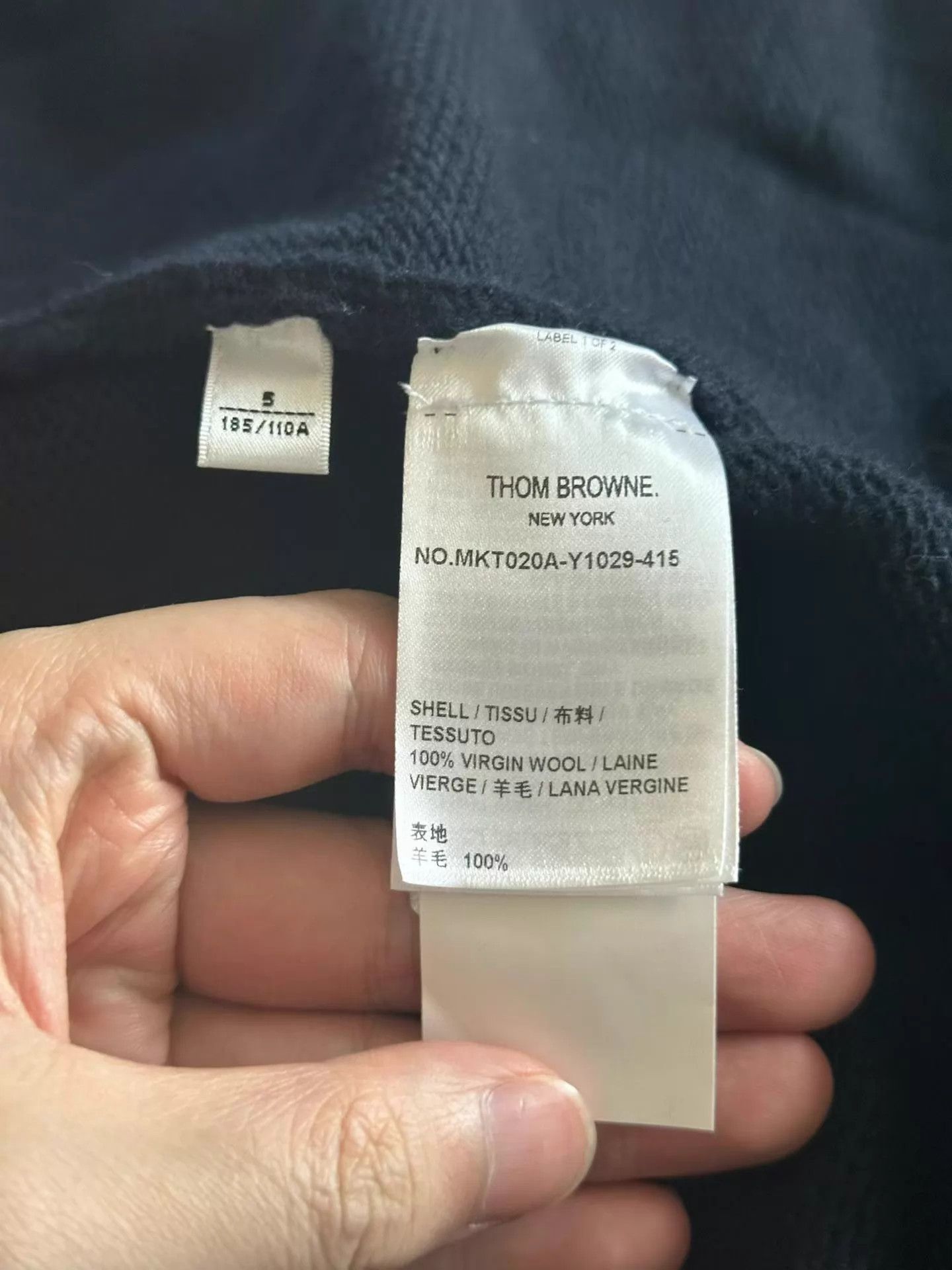 Thom Browne Thom Browne New Embroidered Wool Zip Hoodie 5 Size US XXL / EU 58 / 5 - 4 Thumbnail