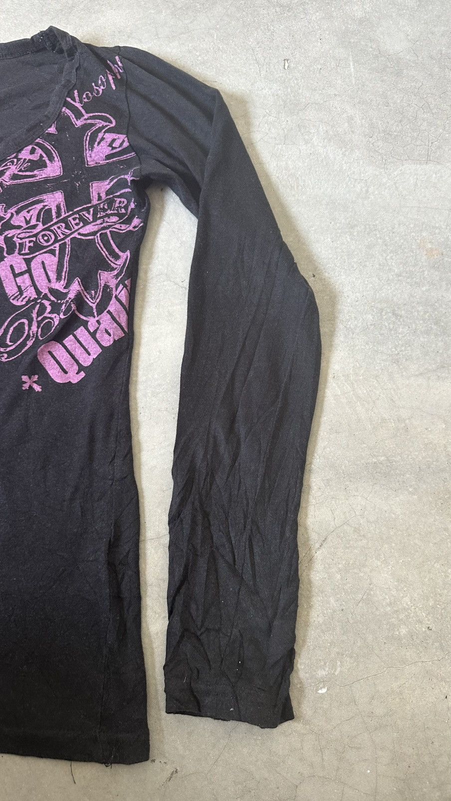 Japanese Brand VINTAGE GLITZ AFFLICTION TEE Size US S / EU 44-46 / 1 - 4 Thumbnail