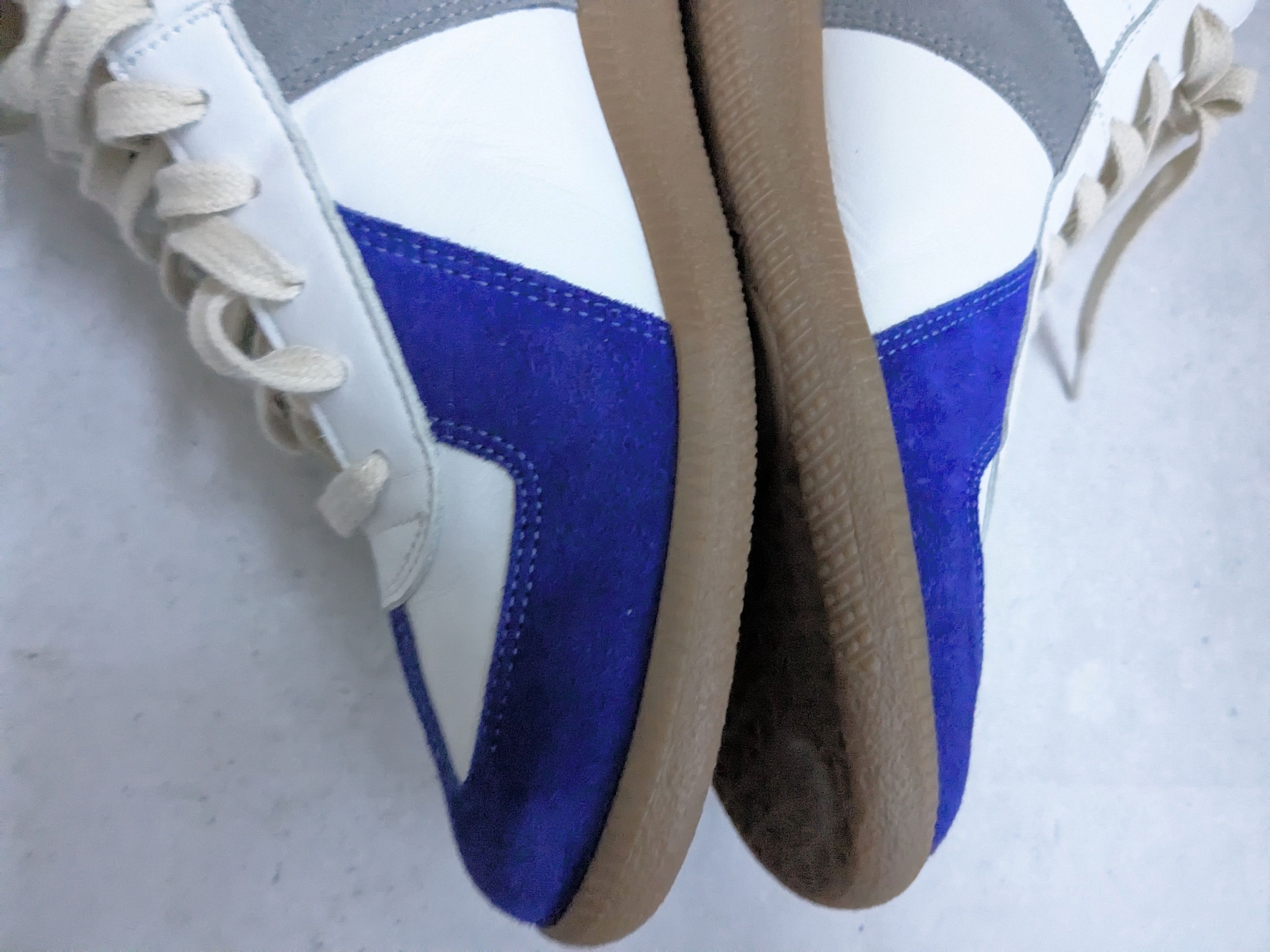 Maison Margiela Maison Margiela Replica GAT White Blue 11 44 High Tops Size US 11 / EU 44 - 12 Thumbnail