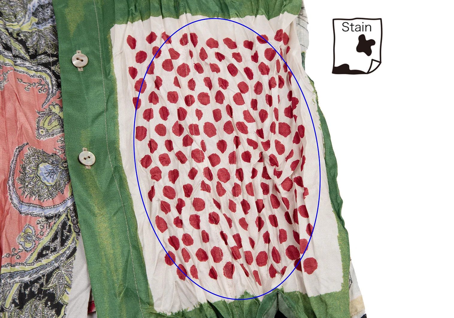 Jean Paul Gaultier Scarf Print Wrinkled Shirt in Black Green Red, Size 48 Size US M / EU 48-50 / 2 - 9 Thumbnail
