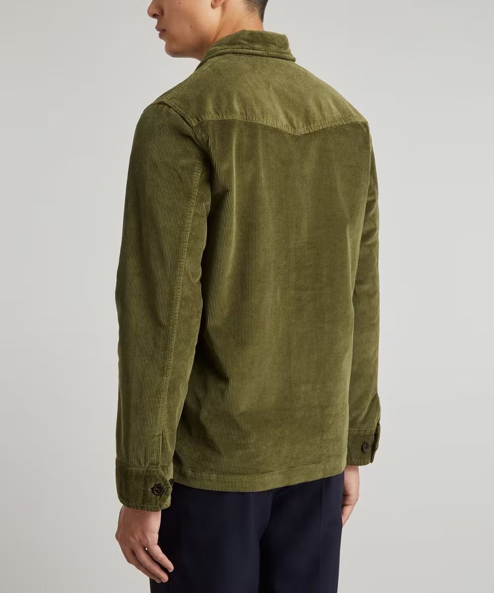 Officine Generale o1mle1025 Banjamin Modal Corduroy Jacket in Green Size US S / EU 44-46 / 1 - 4 Thumbnail