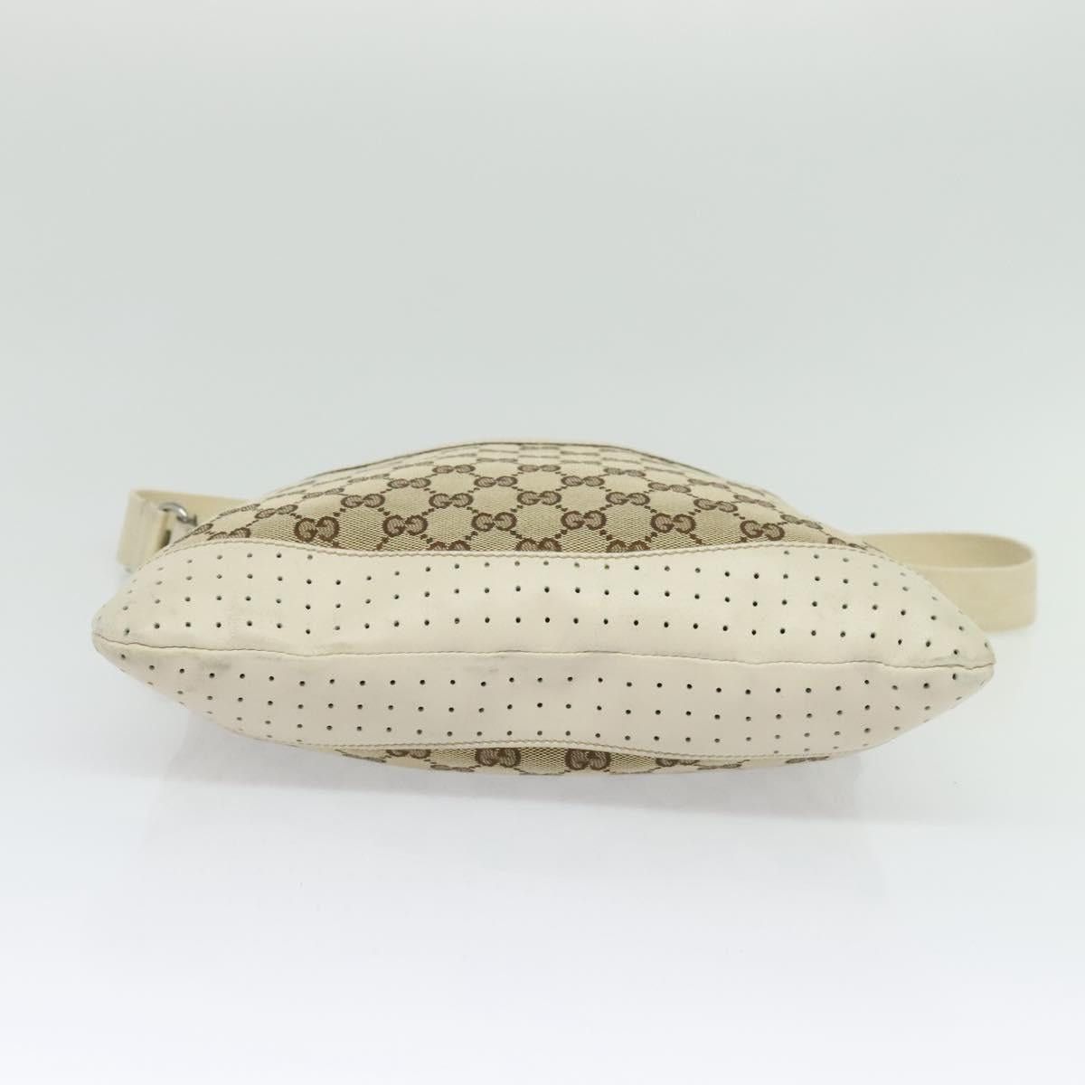 Gucci GUCCI GG Canvas Shoulder Bag Beige Silver Size ONE SIZE - 9 Thumbnail
