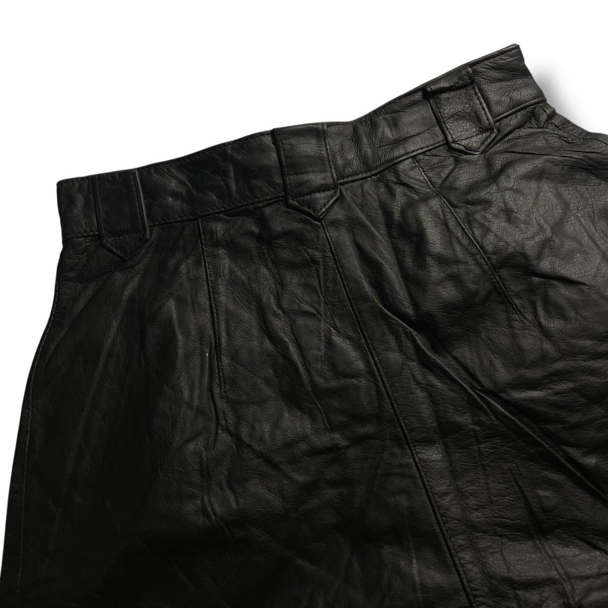 Genuine Leather BRAND NEW OLD STOCK COWHDE GENUINE LEATHER SHORTS Size 24" / US 00 / IT 34 - 9 Thumbnail