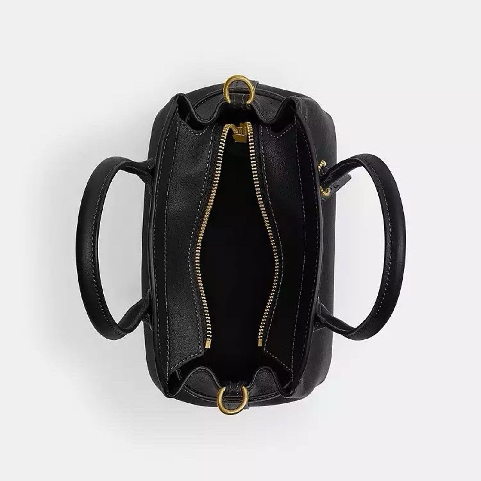 Coach NWT COACH Soft Empire Carryall Bag 21 CCY99 Leather Black Size ONE SIZE - 4 Thumbnail