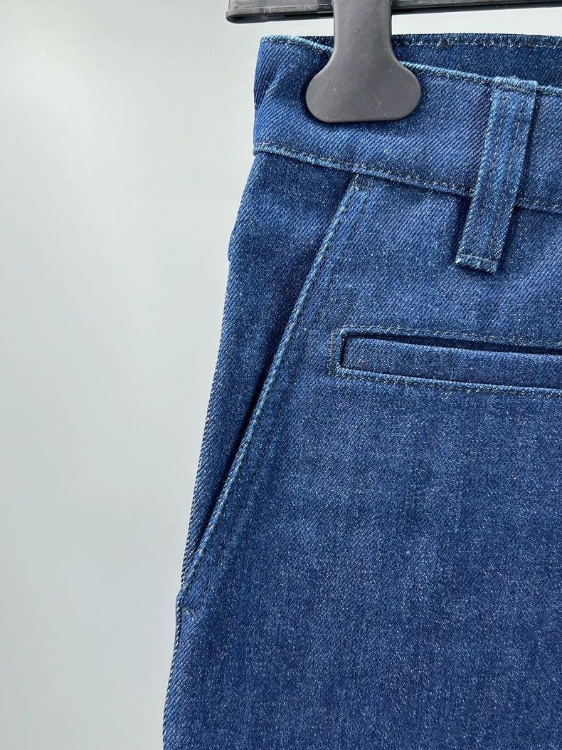 Loewe Loewe size 46 Men's blue and white color matching cotton st Size US 30 / EU 46 - 2 Thumbnail