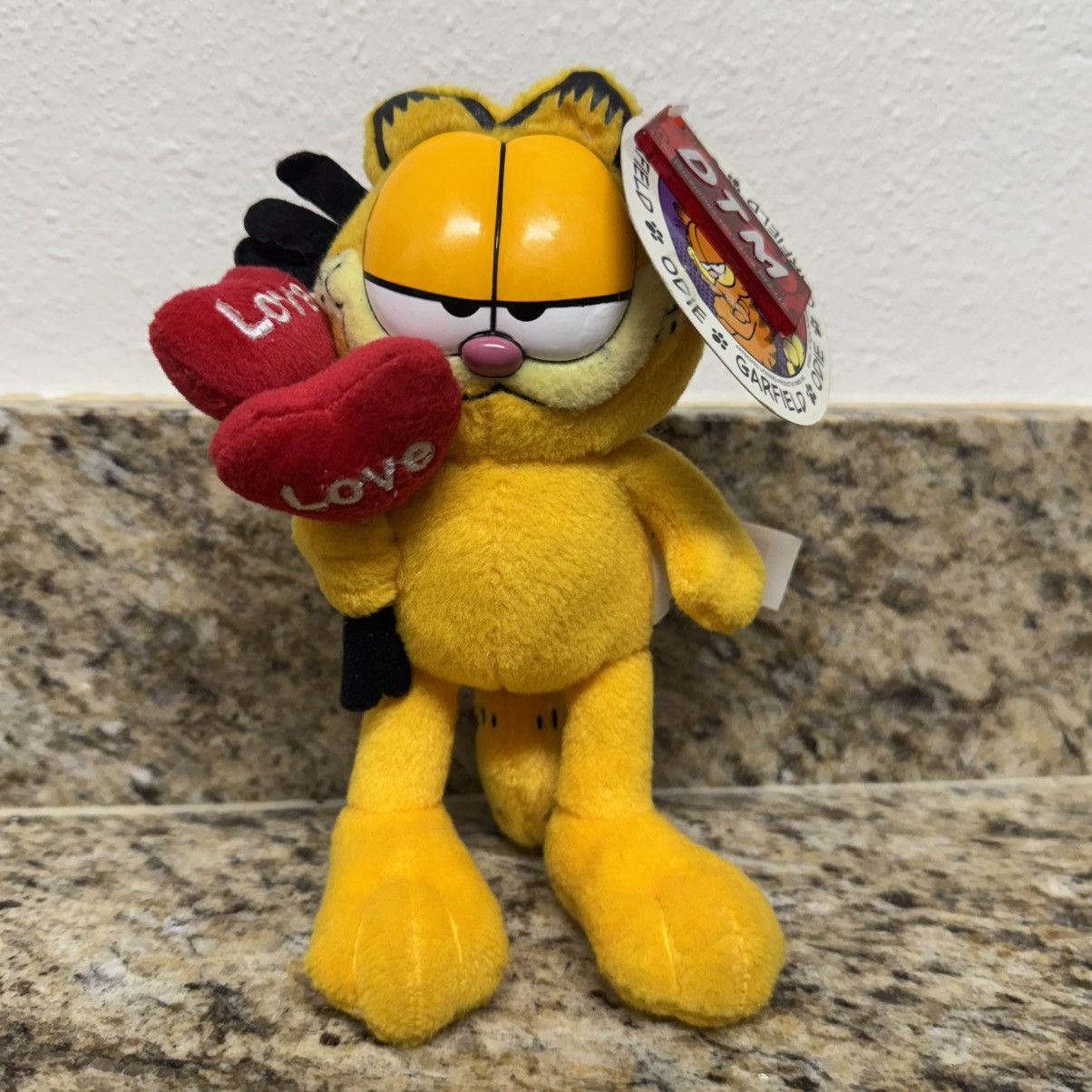 Vintage Vintage Garfield Love Heart Balloons 7" Valentines Day Plush Size ONE SIZE - 1 Thumbnail