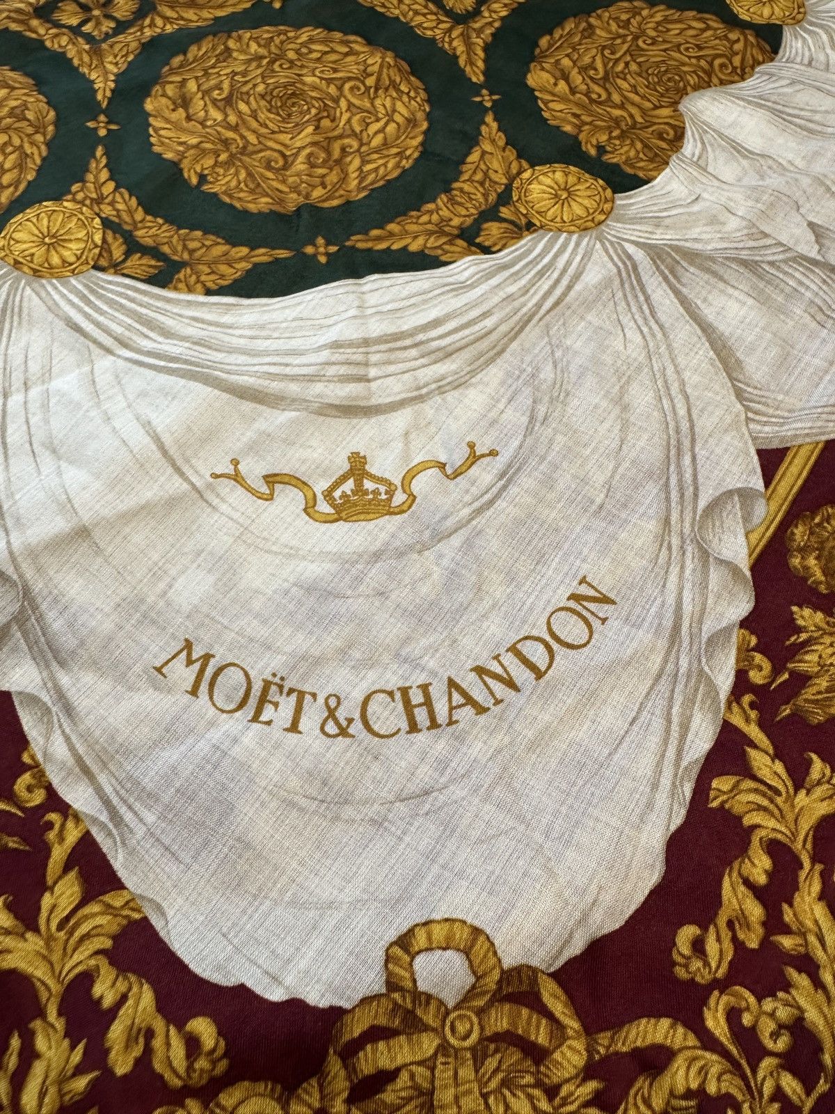 Christian Dior Monsieur Vintage Christian Dior Moët&Chandon Wool Scarf Muffler Rare Size ONE SIZE - 4 Thumbnail