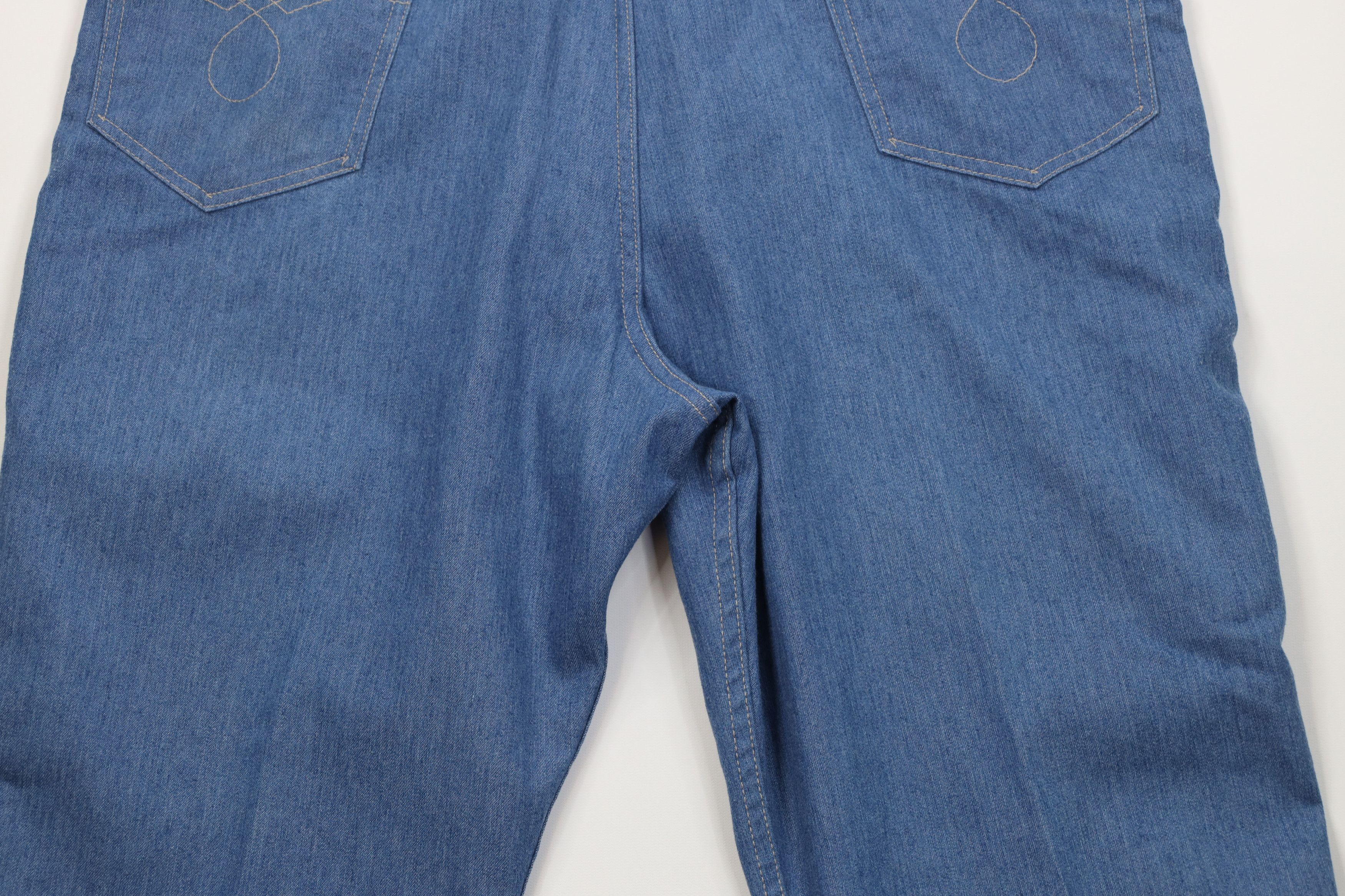 Vintage Vintage 90s Streetwear Flared Wide Leg Denim Jeans Blue Size US 42 / EU 58 - 13 Thumbnail