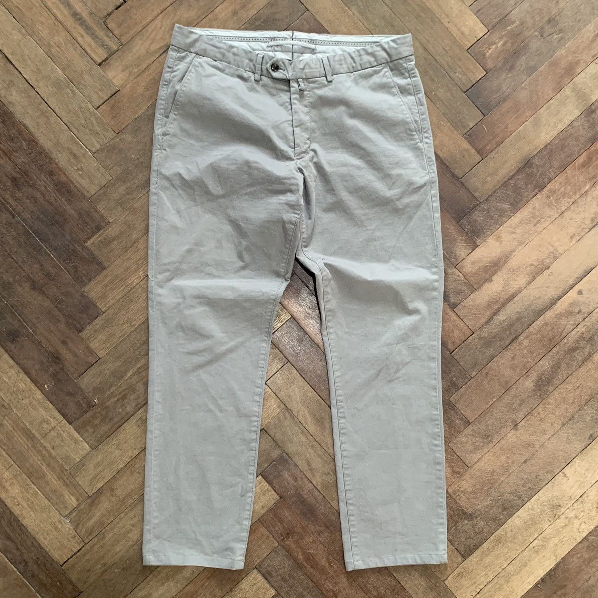 Suitsupply SUITSUPPLY GREY PURE COTTON TROUSERS PANTS OLD MONEY 36 SIZE Size US 36 / EU 52 - 1 Thumbnail