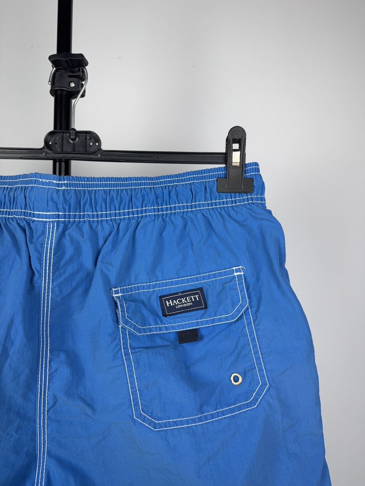 Hackett × Vintage Hackett London Blue logo Premium Casual Shorts Size US 34 / EU 50 - 4 Thumbnail