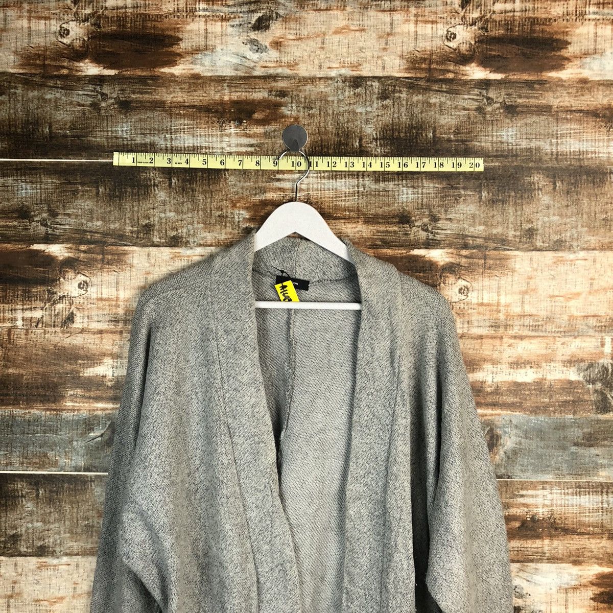Homespun Knitwear × Japanese Brand Emoda Grey Cardigan Knitwear #A1693 Size L / US 10 / IT 46 - 4 Thumbnail